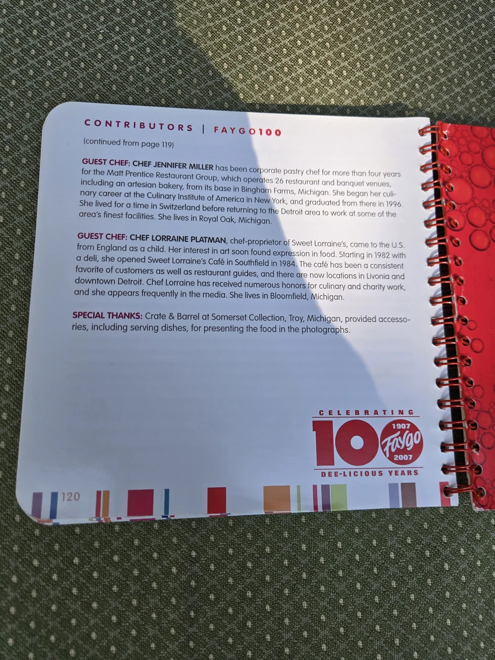 Faygo Centennial Recipe Spiral Bound Book